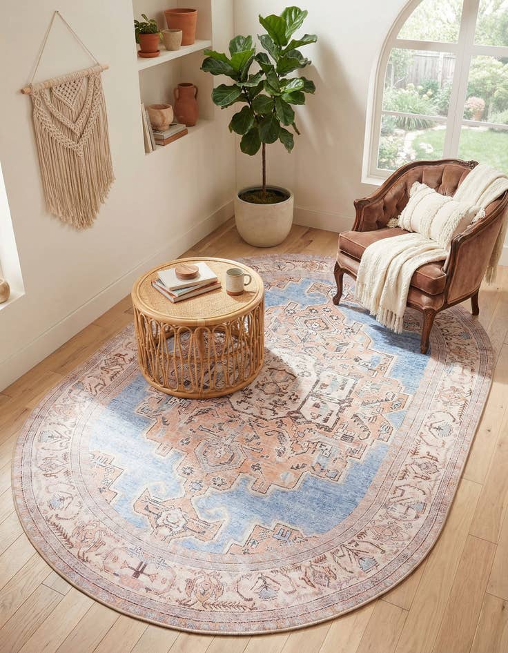 Detail image of  7' 6 x 10' 6 Timeless Oval Rug