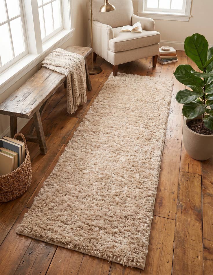 Detail image of 2' 2 x 6' 7 Everyday Shag Runner Rug