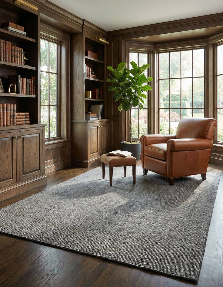 Detail image of 6' 1 x 9' Hand Woven Jill Zarin English Manor Farmhouse Wool Rug