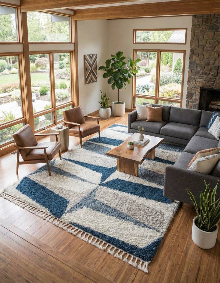 Detail image of 10' x 14' Lagom Shag Rug