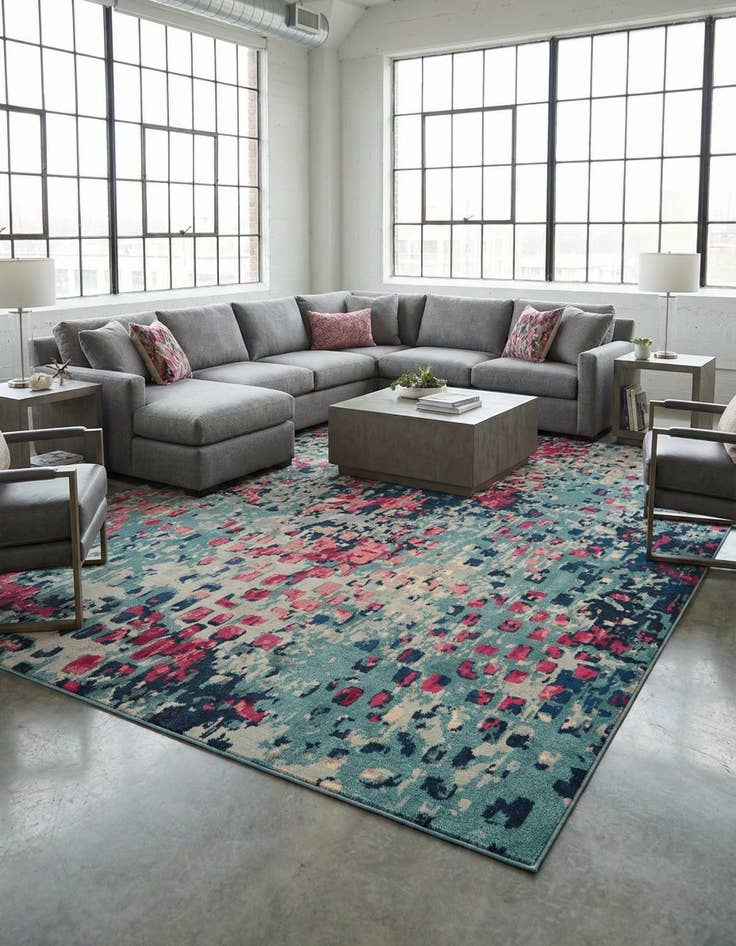 Detail image of 9' x 12' 2  Washable Barcelona Rug