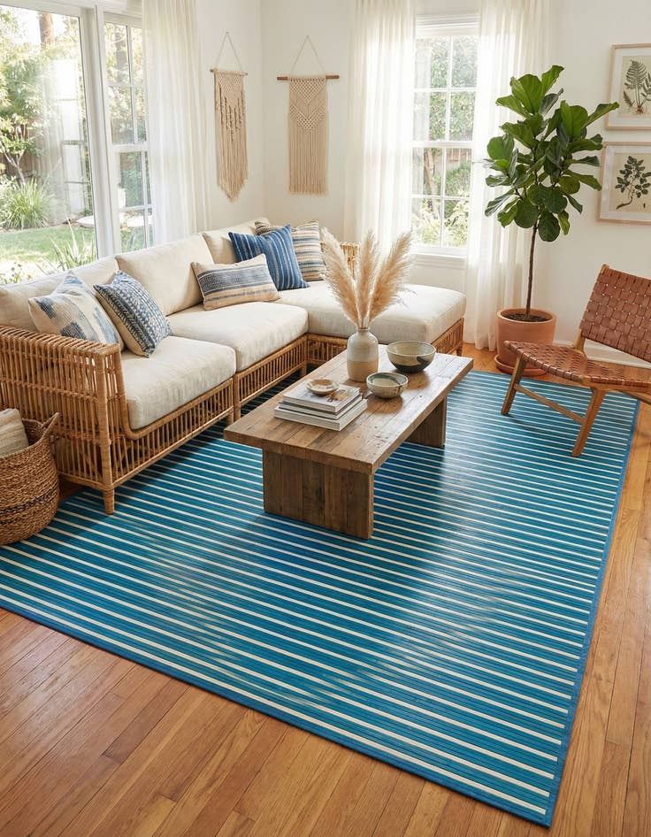 Detail image of 7' 10 x 10' Bamboo Rug