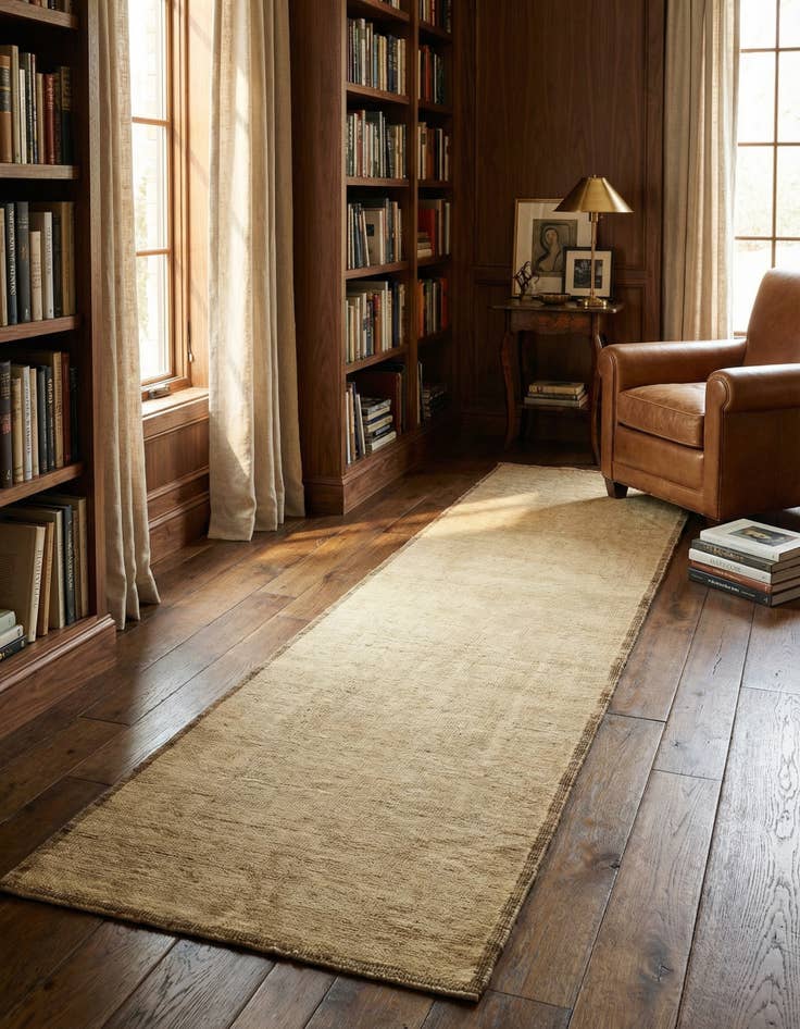 Detail image of 2' 7 x 10' 1 Hand Knotted Oushak Wool Runner Rug