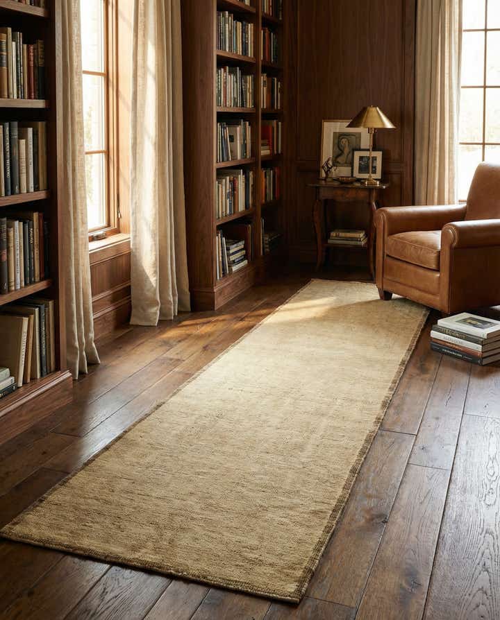 2' 7 x 10' 1 Hand Knotted Oushak Wool Runner Rug