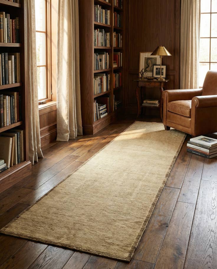 Detail image of 2' 7 x 10' 1 Hand Knotted Oushak Wool Runner Rug