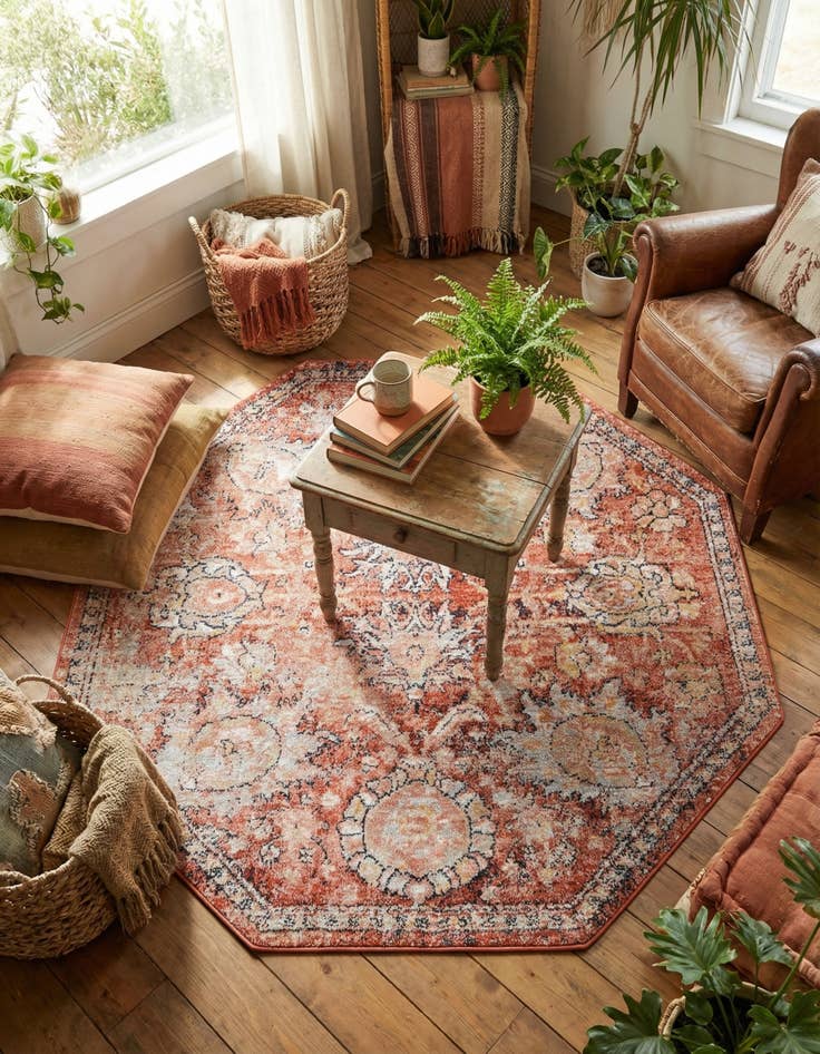 Detail image of 5' x 5' Lola Octagon Rug