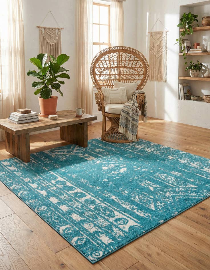 Detail image of 7' x 7' Lennon Square Rug