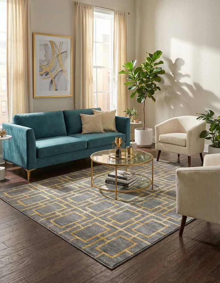 Detail image of 6' x 9'  Marilyn Monroe&trade; Glam Deco Rug