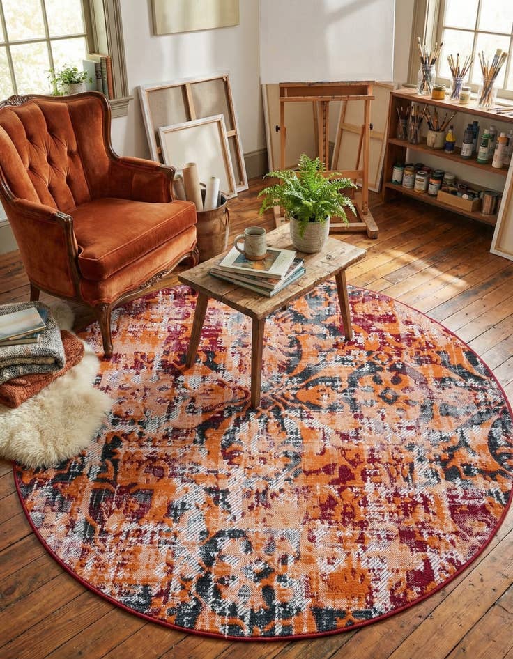 Detail image of 5' 3 x 5' 3 Lucerne Round Rug