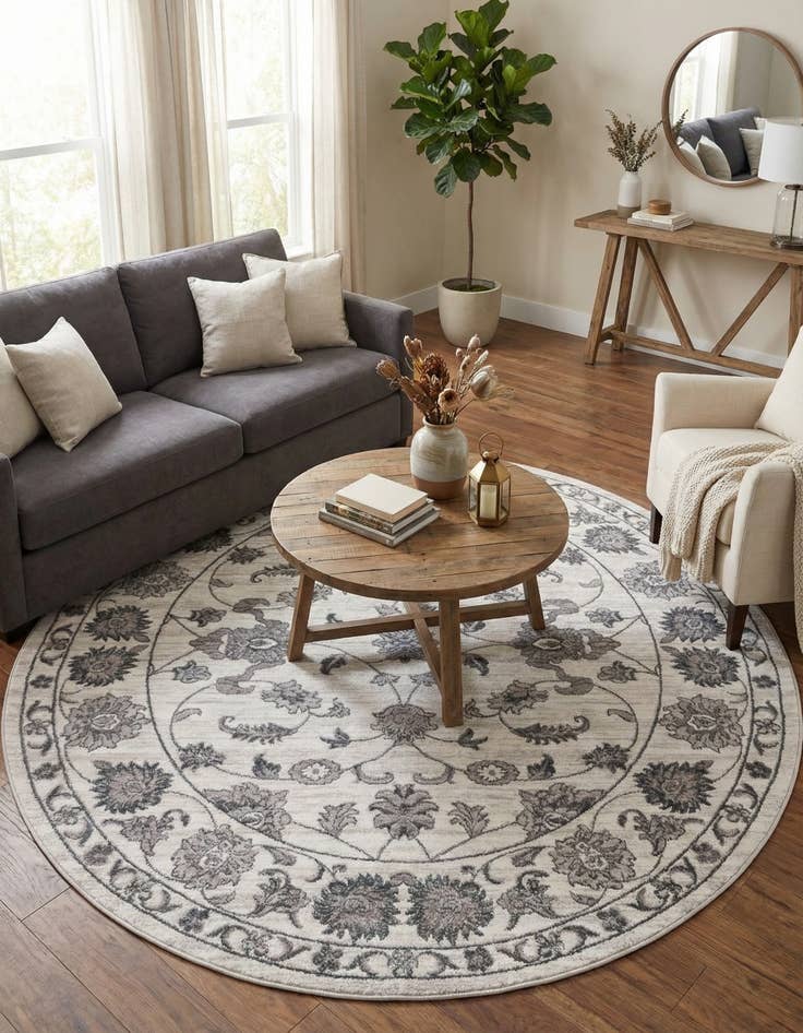 Detail image of 7' 10 x 7' 10 Boston Round Rug