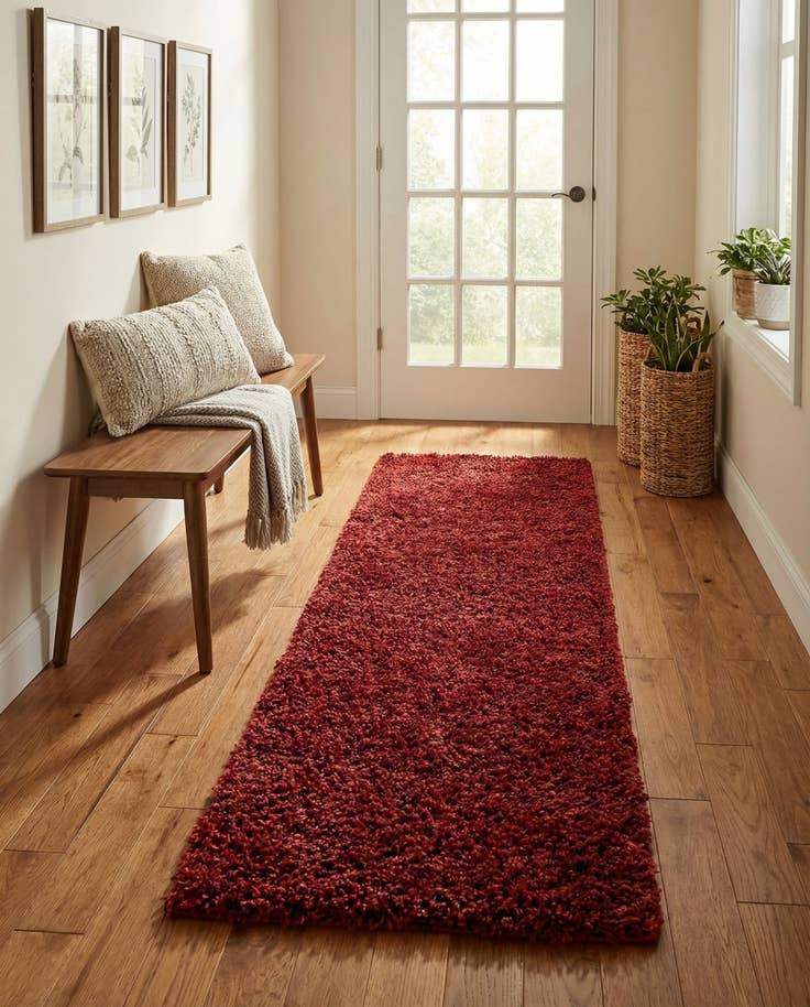 Detail image of 2' x 7' Zermatt Shag Runner Rug