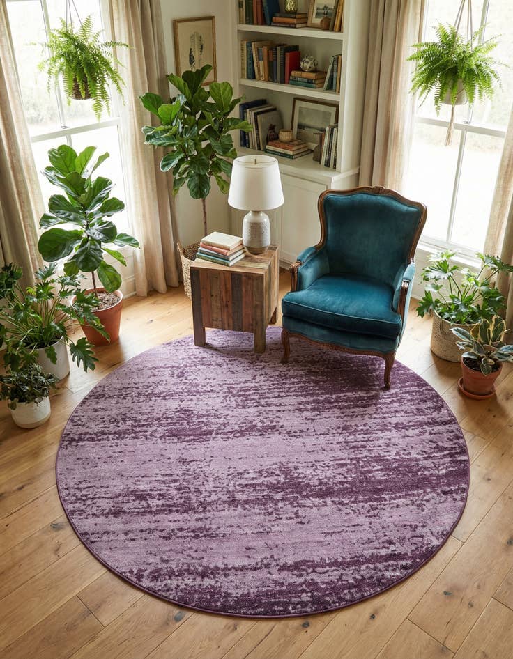 Detail image of 7' 10 x 7' 10 Angelica Round Rug