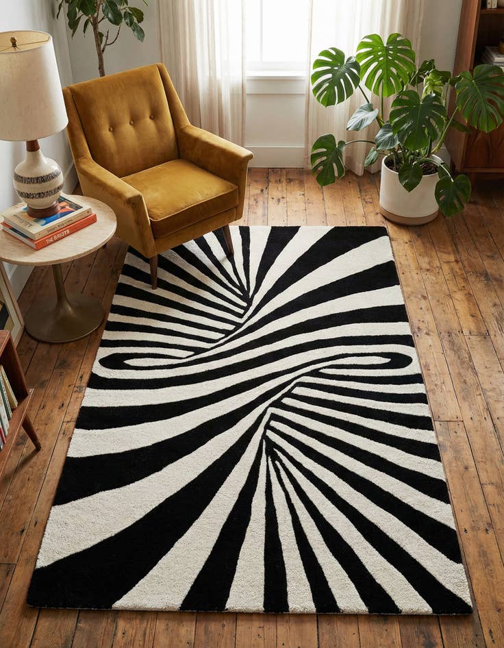 Detail image of 3' 3 x 5' 3 Vortex Wool Rug