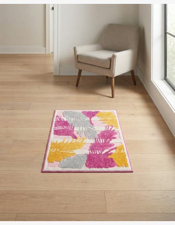 Pink Easy-Clean Aruba Indoor / Outdoor Rug