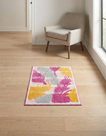 Pink Easy-Clean Aruba Indoor / Outdoor Rug