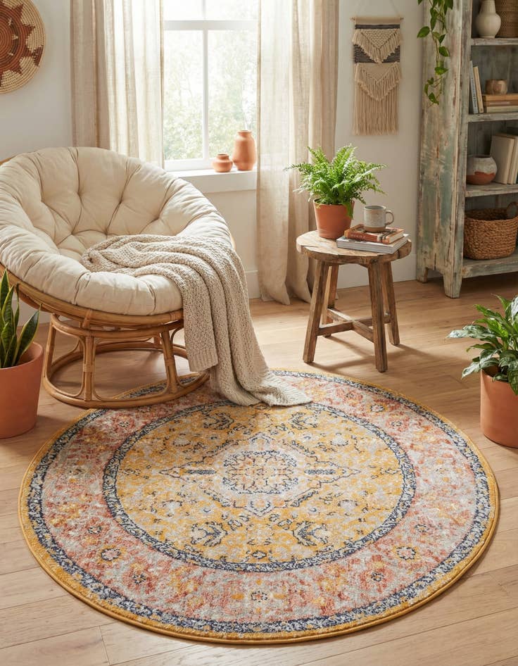 Detail image of 4' x 4' Lola Round Rug