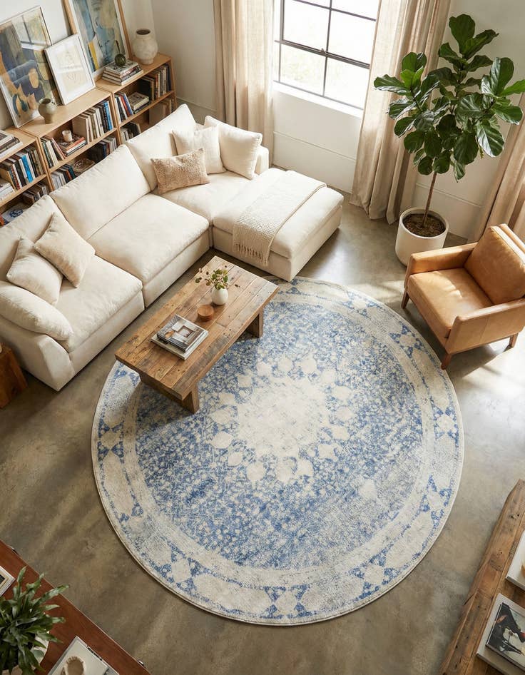 Detail image of 8' x 8' Berkshire Round Rug