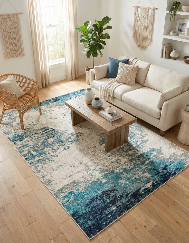 Detail image of 6' x 9' Washable Vivid Rug