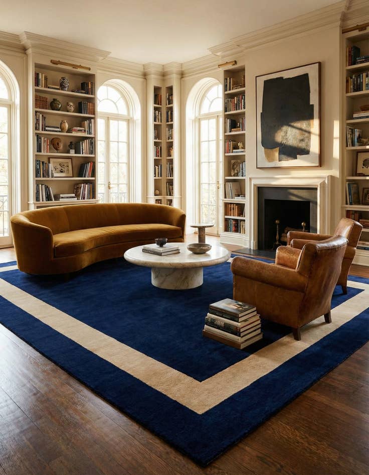 Detail image of 9' x 12' Jill Zarin Border Wool Rug