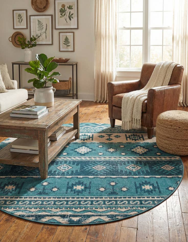 Detail image of 5' 3 x 5' 3 Lucerne Round Rug