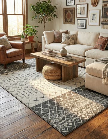 9' x 12' Moroccan Trellis Rug