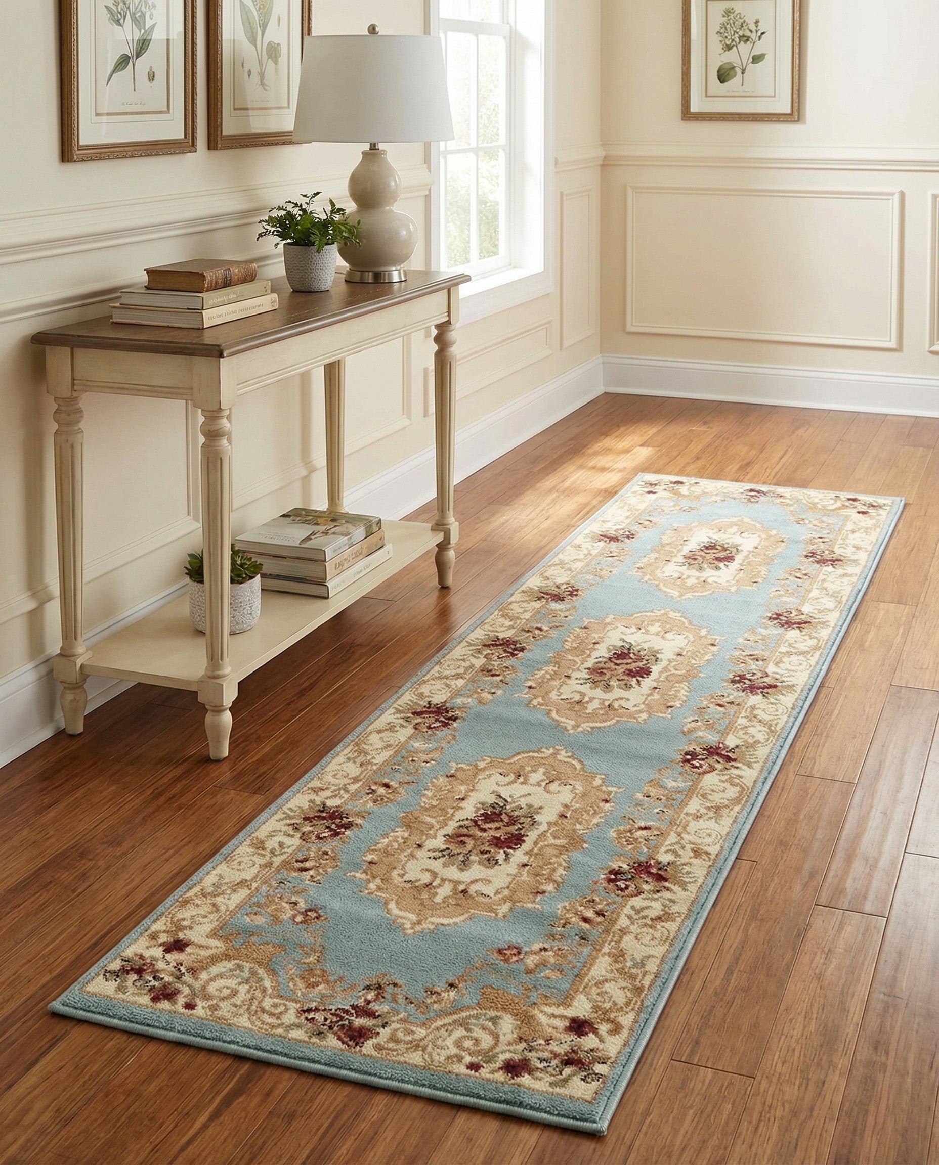 2' x 7' Classic Aubusson Runner Rug