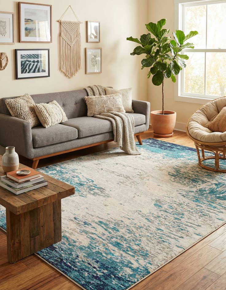 Detail image of 7' 10 x 10' Washable Vivid Rug