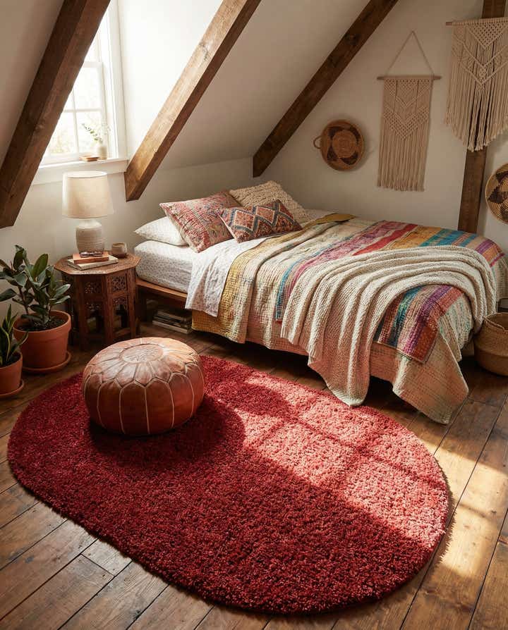 5' 3 x 8' Zermatt Shag Oval Rug