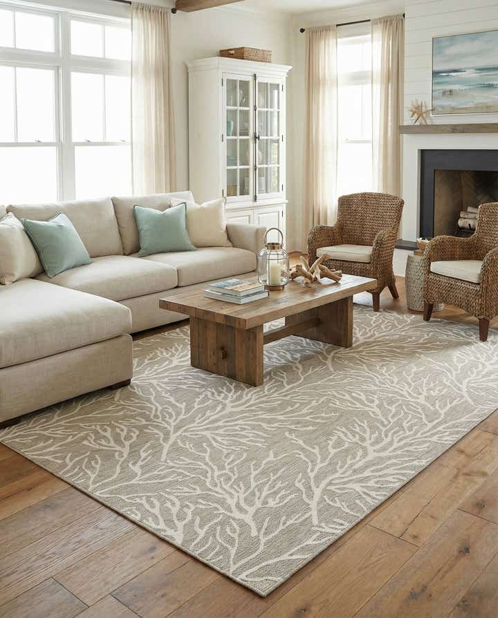 10' x 14' Easy-Clean Coastal Indoor / Outdoor Rug