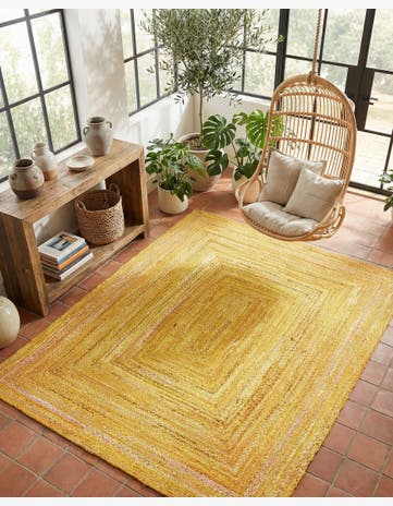 8' x 10' Handmade Braided Chindi Rug
