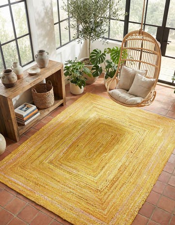 8' x 10' Handmade Braided Chindi Rug