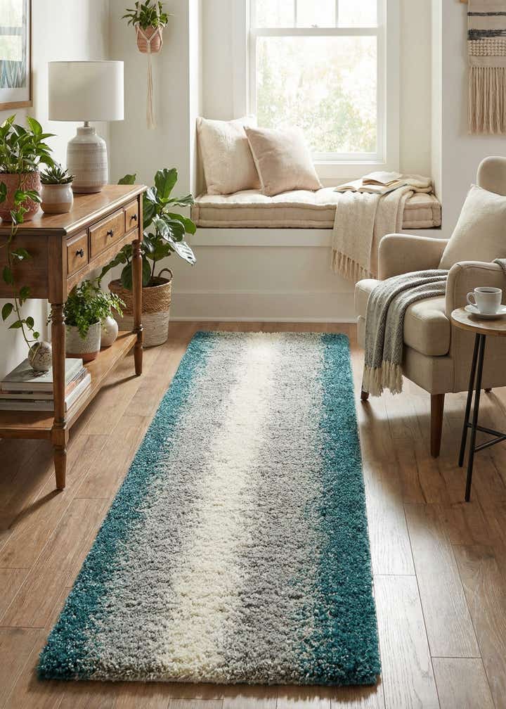 2' 7 x 10' Soft Touch Shag Runner Rug