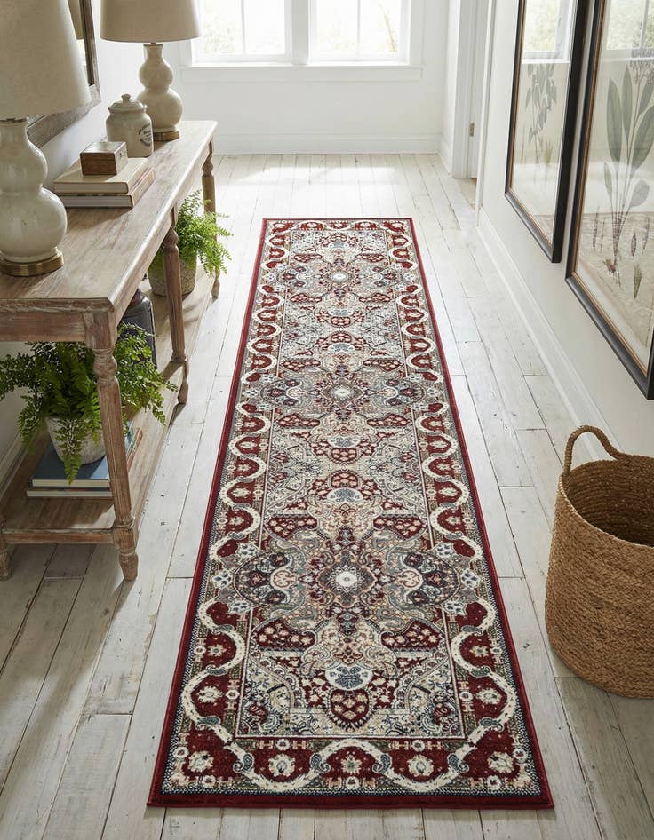 Detail image of 3' x 13' Nain Design Runner Rug