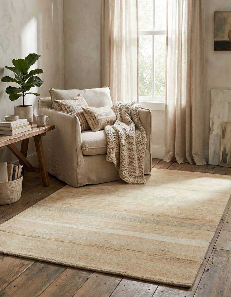 Detail image of 3' 4 x 4' 8 Hand Knotted Kashkuli Gabbeh Wool Rug