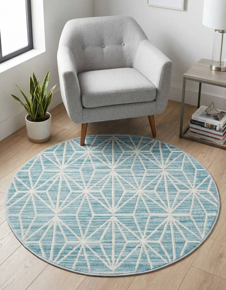 Detail image of 3' 3 x 3' 3 Uptown Fifth Avenue Round Rug