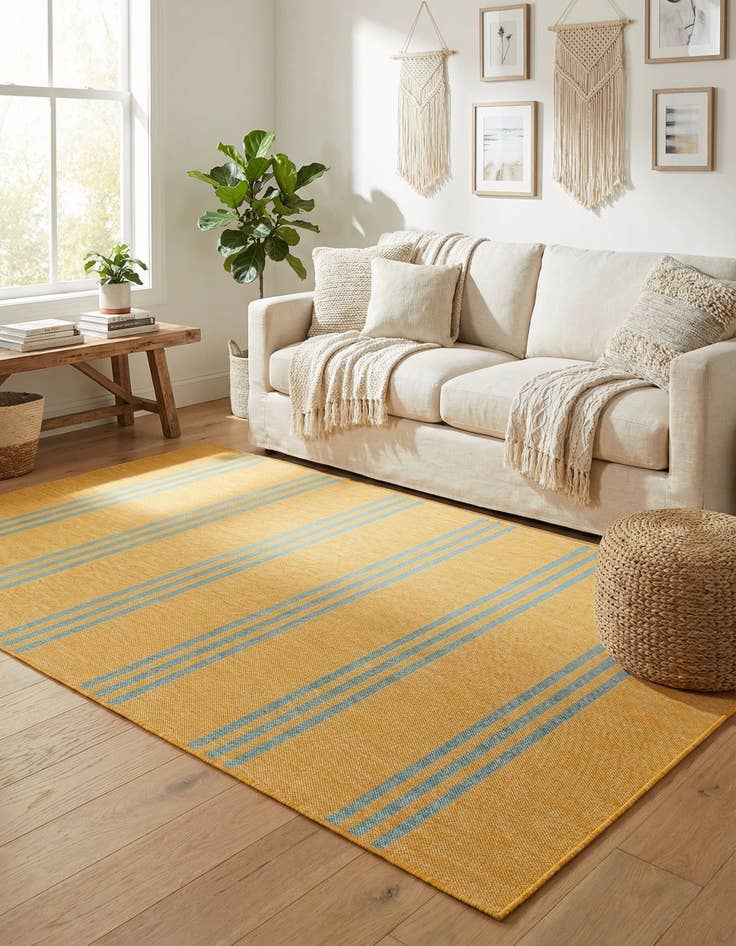 Detail image of 6' x 9' Easy-Clean Jill Zarin Anguilla Indoor / Outdoor Rug