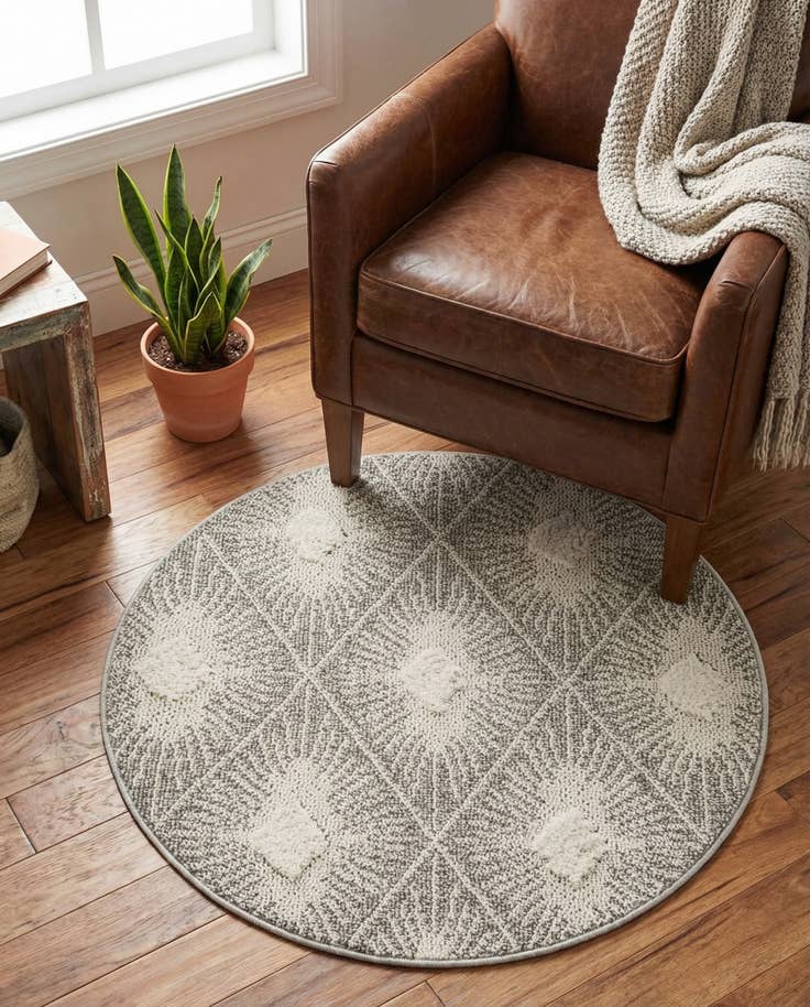 Detail image of 3' 3 x 3' 3 Boho Round Rug
