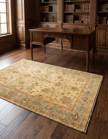 4' 1 x 6' Peshawar Ziegler Wool Rug