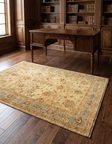 4' 1 x 6' Peshawar Ziegler Wool Rug