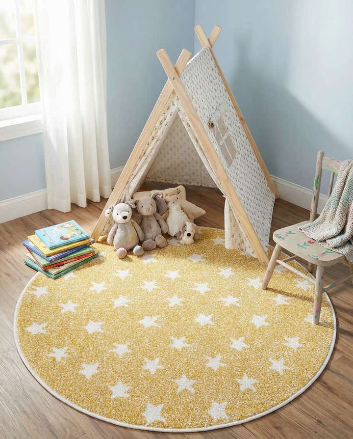 3' 3 x 3' 3 Whimsy Kids Round Rug