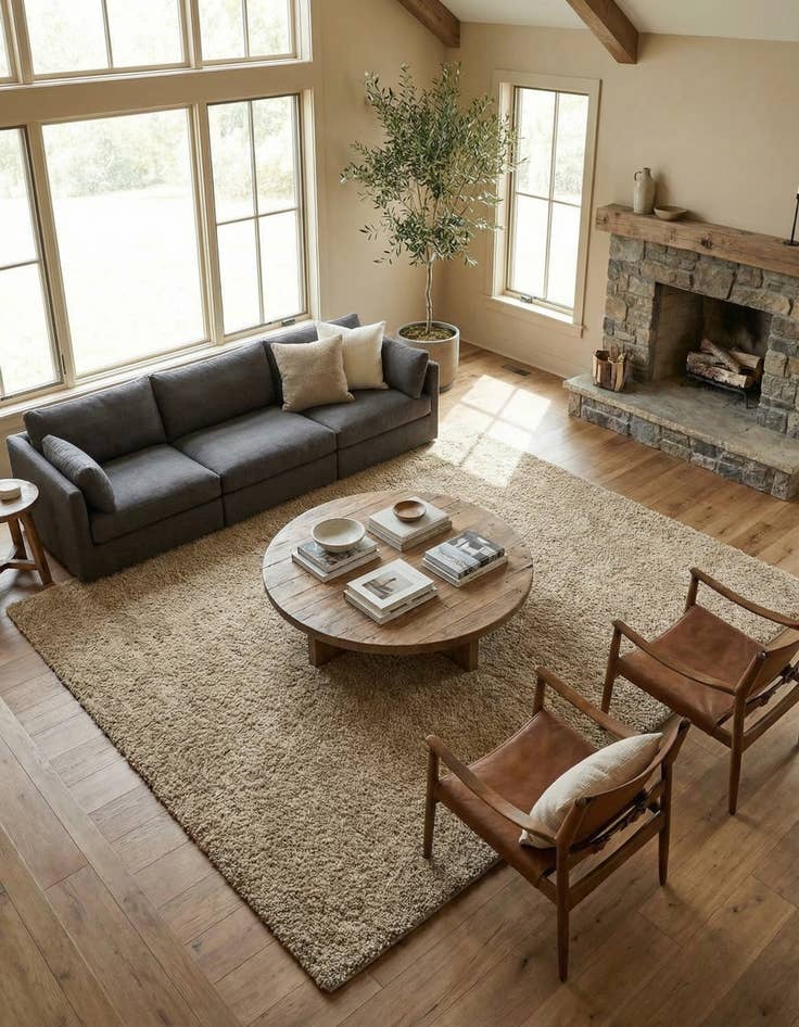 Detail image of 9' 10 x 13' Soft Solid Shag Rug