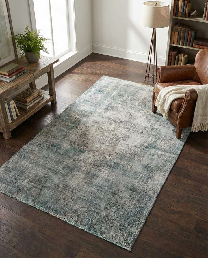 4' 1 x 6' 7 Hand Knotted Ultra Vintage Persian Wool Rug