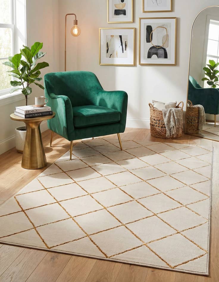 Detail image of 5' 3 x 8' Vogue Geo Rug