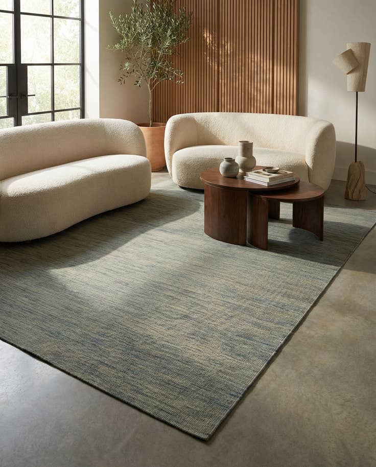 Detail image of 6' 10 x 9' 5 Hand Woven Kilim Modern Wool Rug