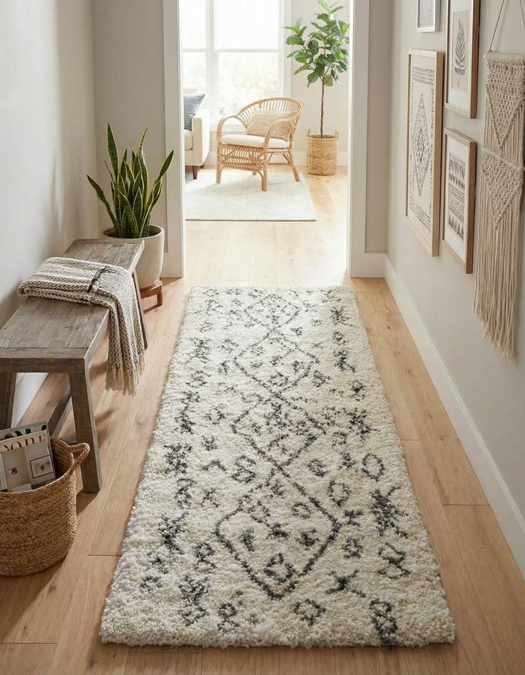 Detail image of 2' 7 x 10' Marrakesh Shag Runner Rug