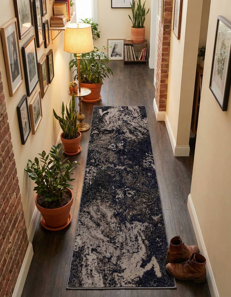 Detail image of 2' x 6' Washable Haerfest Runner Rug