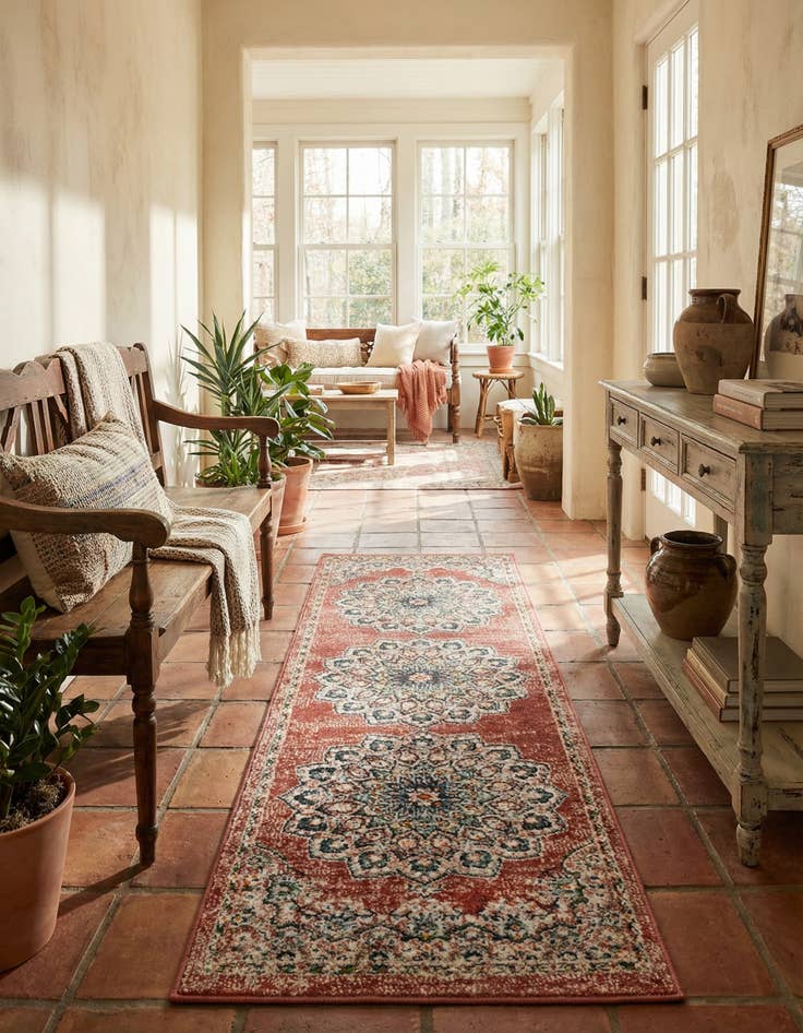 Detail image of 2' x 6' Isabella Runner Rug