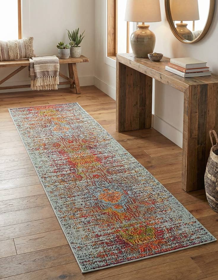 Detail image of 2' x 6' 9  Washable Arte Runner Rug