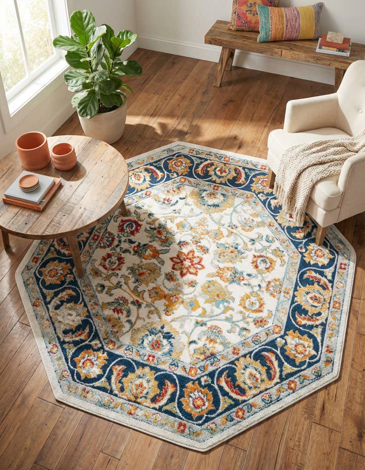 Detail image of 7' x 7' Aurelia Octagon Rug