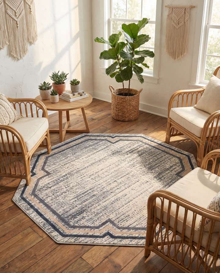 185cm x 185cm Oasis Tapis Octogone